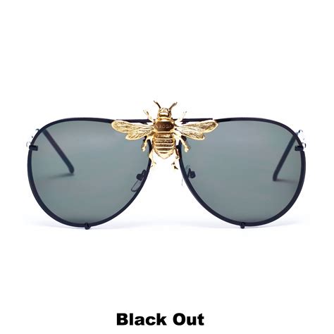 I’ll Be Rich Forever Bee Sunglasses: Black Out Edition